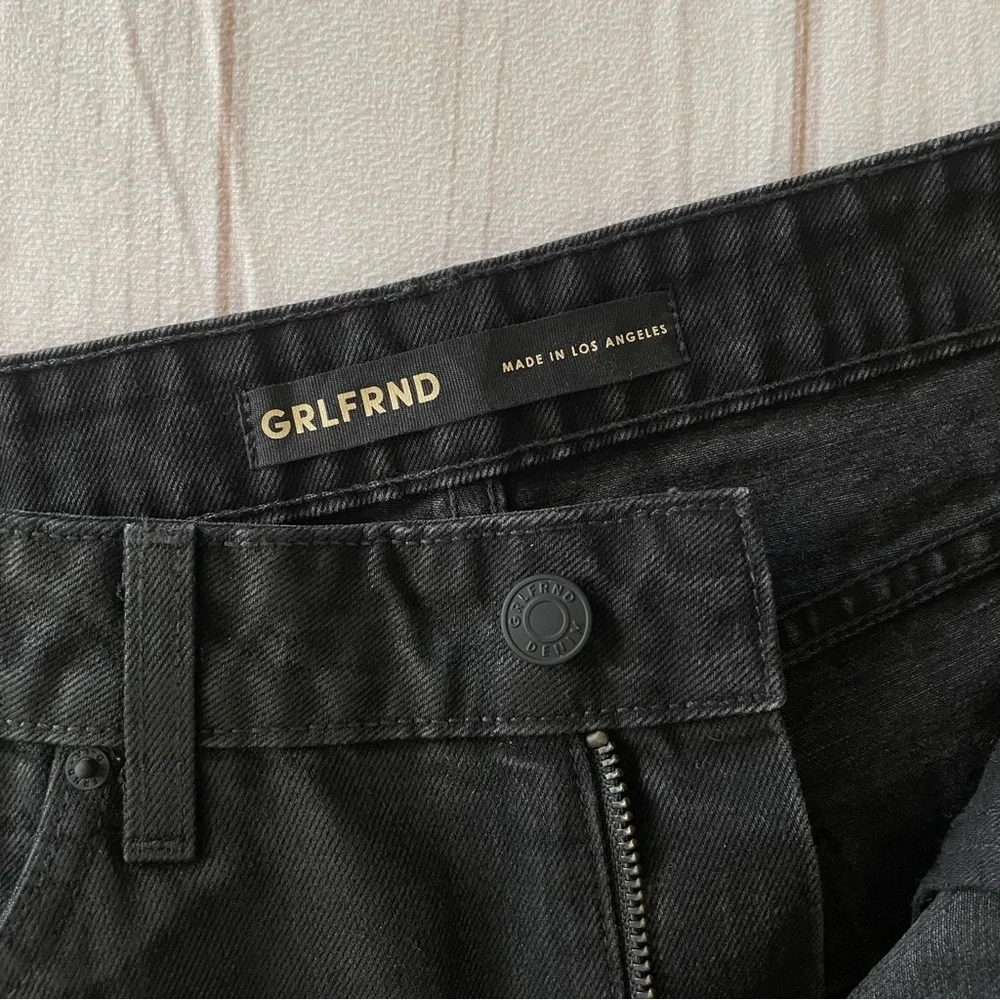 NWOT GRLFRND Hailey Low Rise Slim Boot Jeans Pants Womens 27 in Manhattan Coated - Picture 11 of 16